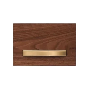 کلید تخلیه توکار پرایم روکش طبیعی چوب گردو فلاش تانک ایران