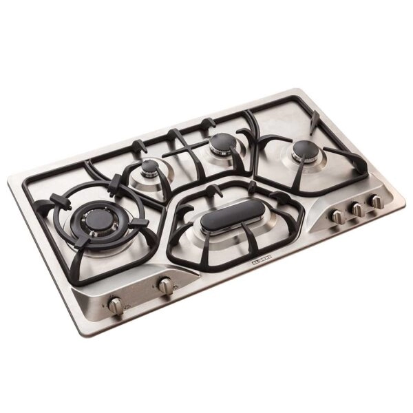اجاق گاز رومیزی پنج شعله‌ مدل S-5908 استیل البرز