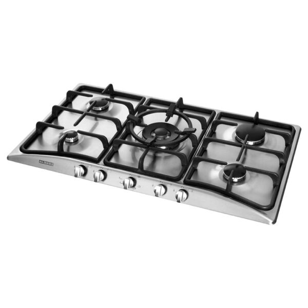 اجاق گاز رومیزی پنج شعله‌ مدل S-5904 استیل البرز